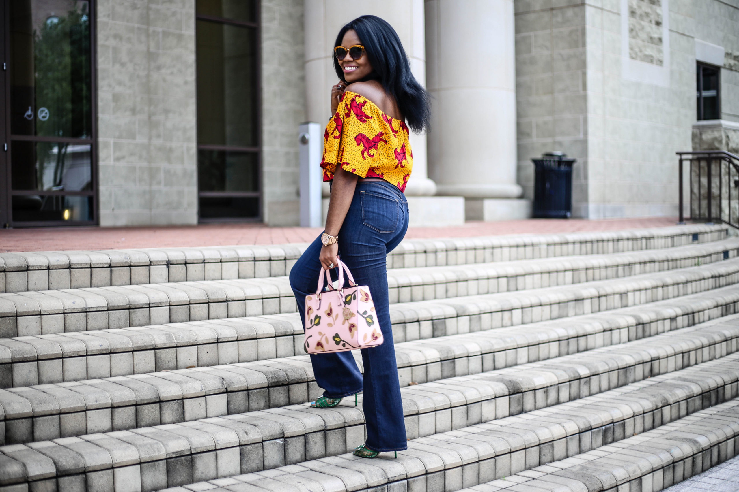 ChigisWorld Sisi Crop Top Jbrand Jeans Henri Bendel Handbag Guess Shoes