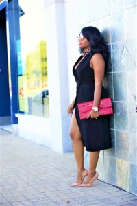 chigis world work play corporate chic little black dress dress so kate christian louboutin pumps