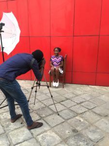 Behind the Magic - Jemimah Ugen Chigi's World BTM Interview Singer Songwriter Fashion Designer Lifestyle Blogger Ankara African Print Dress White Sneakers Natural Hair Curls Princess Leia Bun