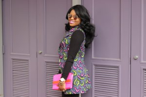 Chigi's World Authenticity + Multicolored Vest JustFab Black Bodycon Ribbed Knit Sweater Dress Shoedazzle Black Paege Paper Fox Laser-cut Pumps 3reec's Chic Creations and Collections Tootsie Long Vest Jacket Hot Pink Kirk Park Kate Spade Bow Tie Handbag Agaci Sunglasses Barbas and Zacari Rose Gold Watch