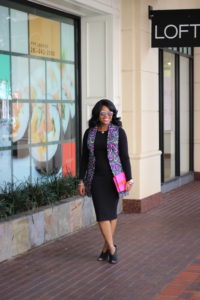 Chigi's World Authenticity + Multicolored Vest JustFab Black Bodycon Ribbed Knit Sweater Dress Shoedazzle Black Paege Paper Fox Laser-cut Pumps 3reec's Chic Creations and Collections Tootsie Long Vest Jacket Hot Pink Kirk Park Kate Spade Bow Tie Handbag Agaci Sunglasses Barbas and Zacari Rose Gold Watch