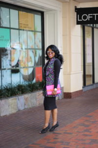 Chigi's World Authenticity + Multicolored Vest JustFab Black Bodycon Ribbed Knit Sweater Dress Shoedazzle Black Paege Paper Fox Laser-cut Pumps 3reec's Chic Creations and Collections Tootsie Long Vest Jacket Hot Pink Kirk Park Kate Spade Bow Tie Handbag Agaci Sunglasses Barbas and Zacari Rose Gold Watch